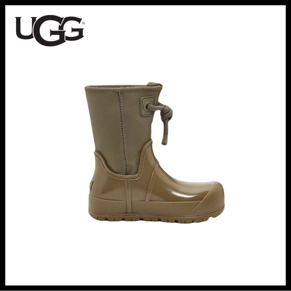 UGG Raincloud Lace Rain Boots in Burnt Olive